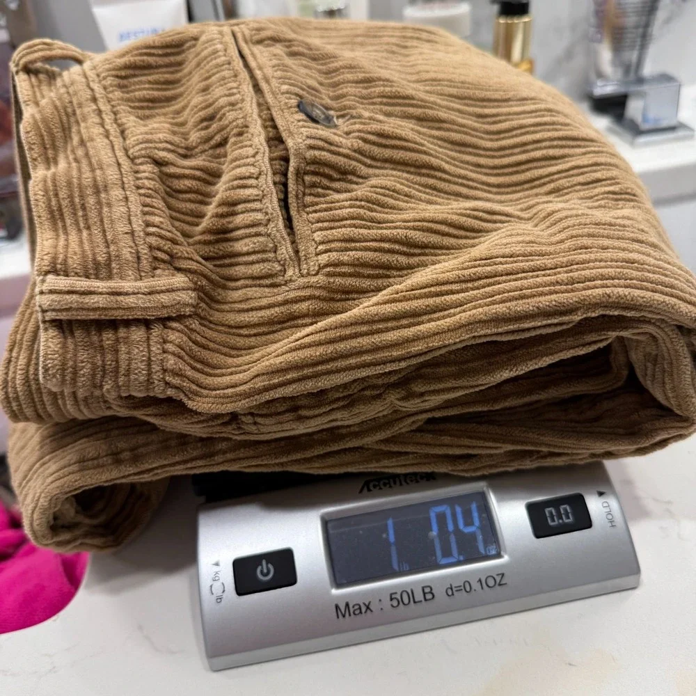 VTG Benetton Wide Wale Corduroy Pants Brown Made in Italy Old Money preppy Italy - Picture 14 of 14